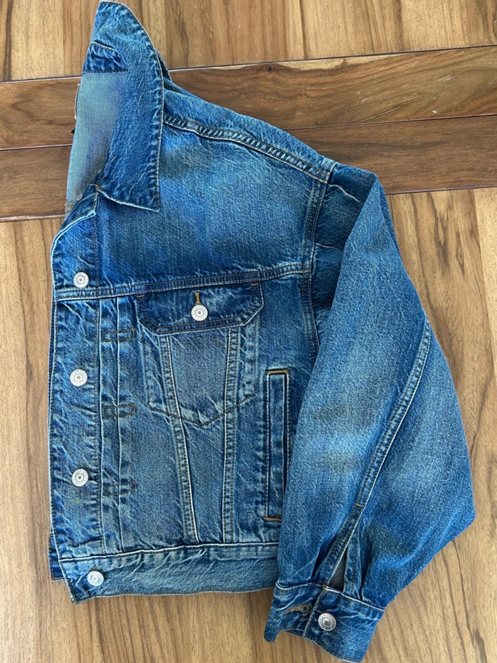 American Eagle Outfitters Cropped Denim Jacked - S